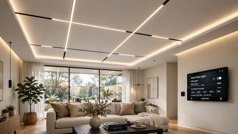 Smart Strip Light Ceiling Designs for Modern Homes
