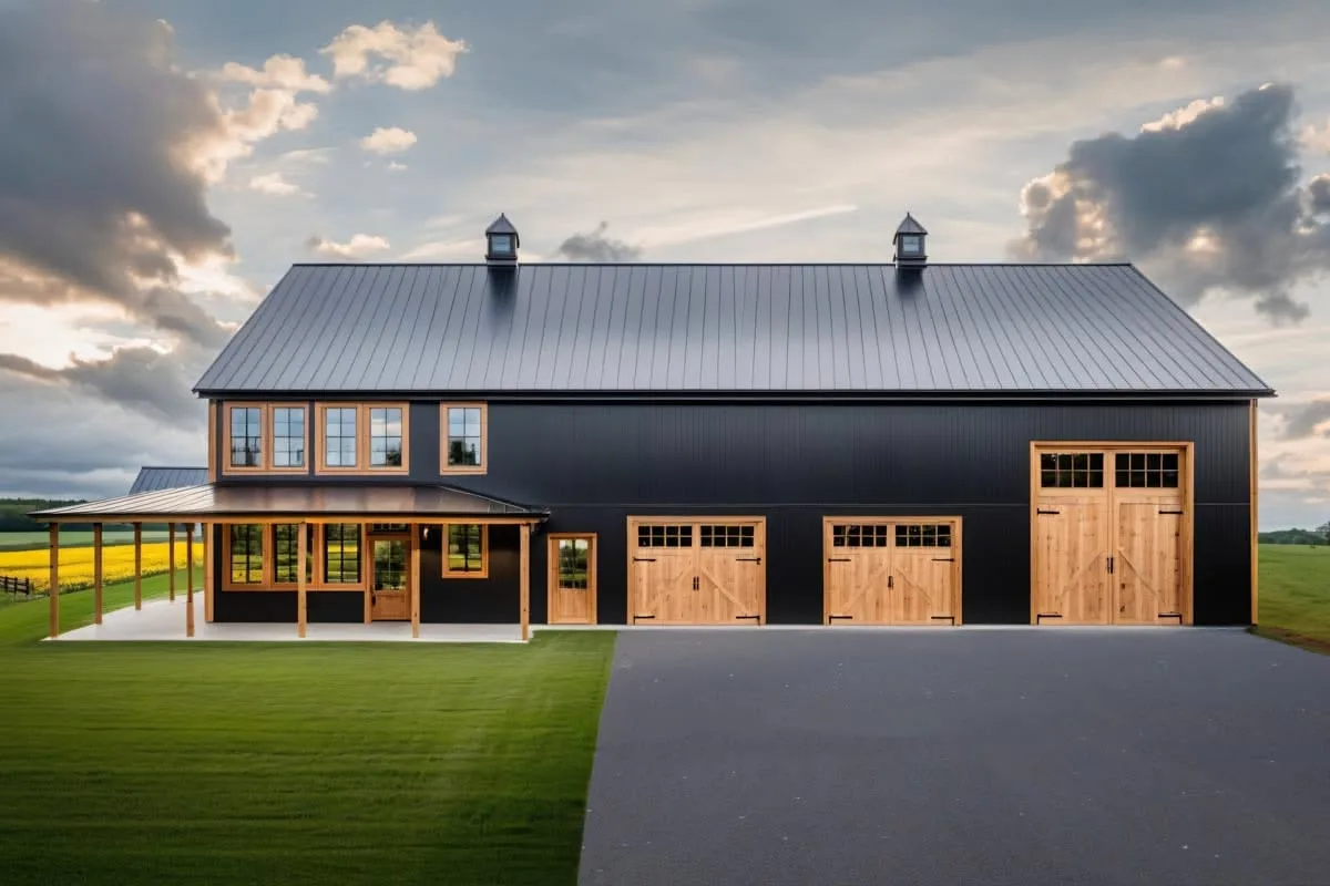 barndominium garage door dominance