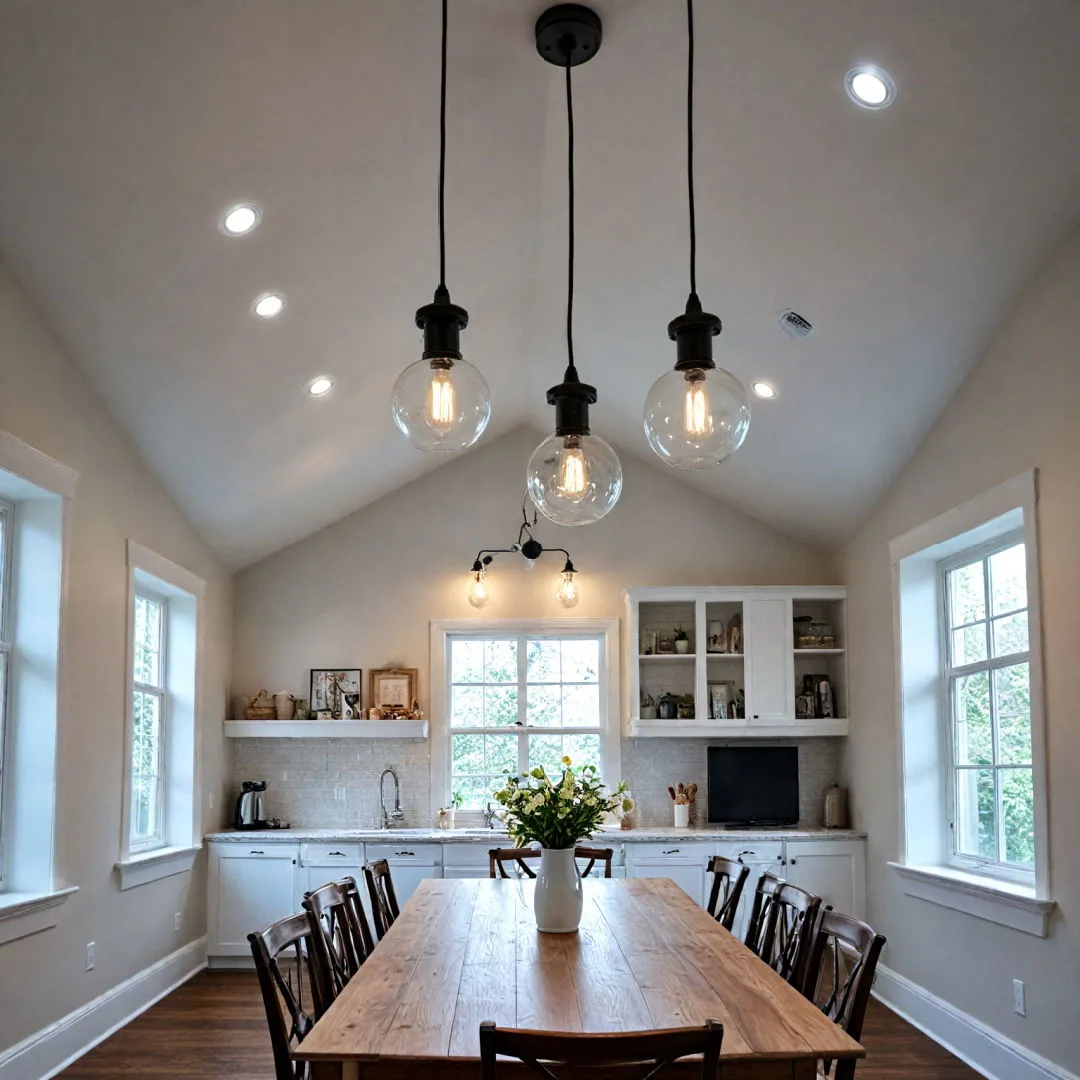 barndominium vaulted ceiling