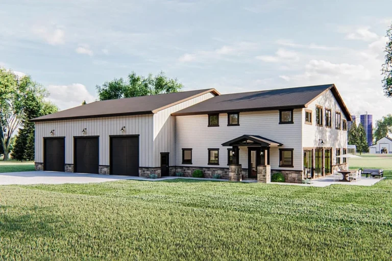 barndominium with oversized garage