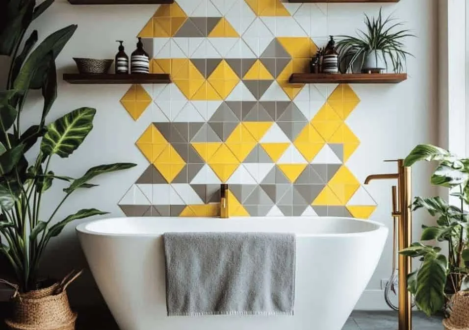 bathroom wall painting design