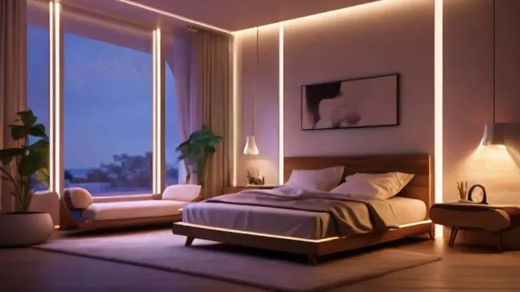 bedroom lighting layers
