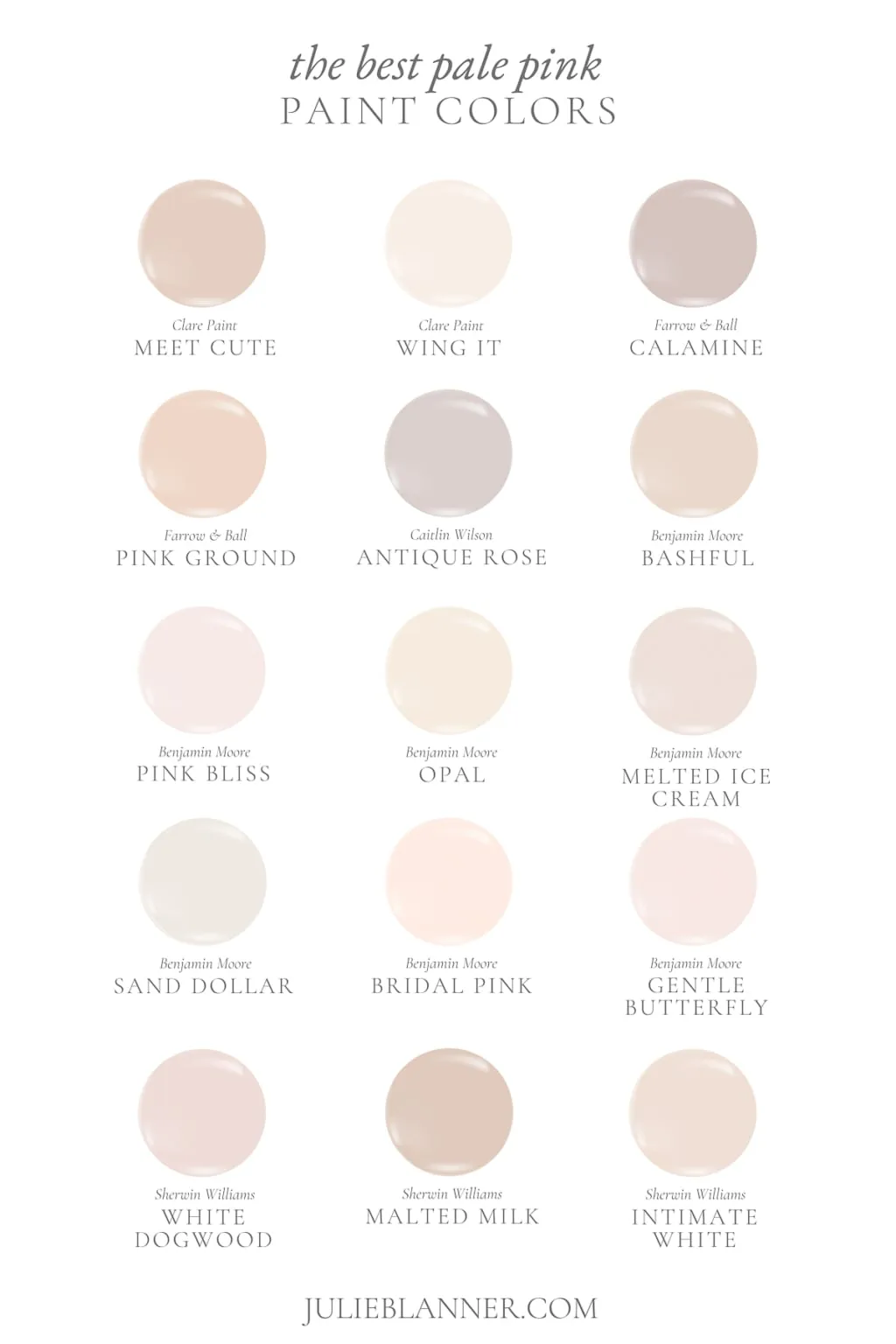 blush pink undertones