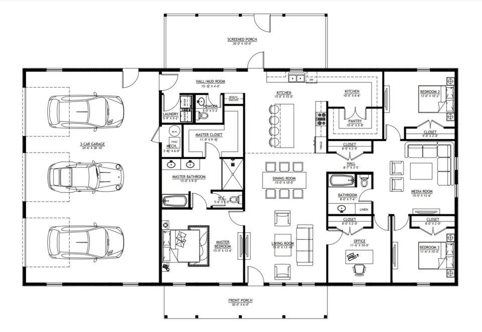 garage bay dimensions