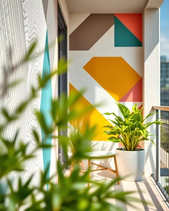 geometric pattern painting