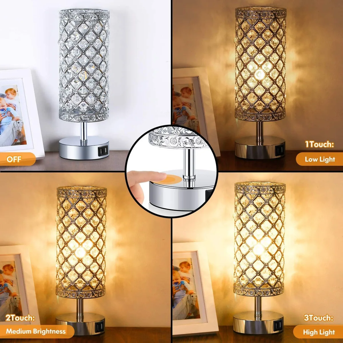 layered bedroom lighting