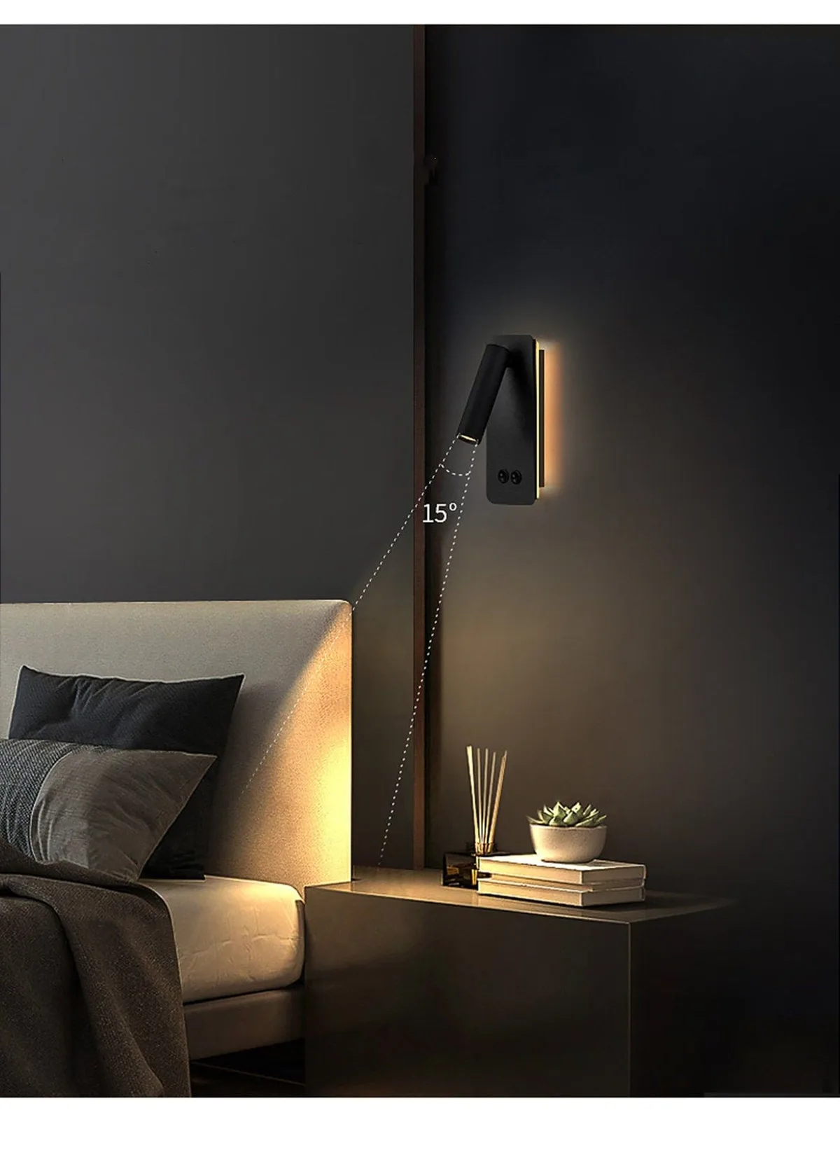 layered lighting bedroom