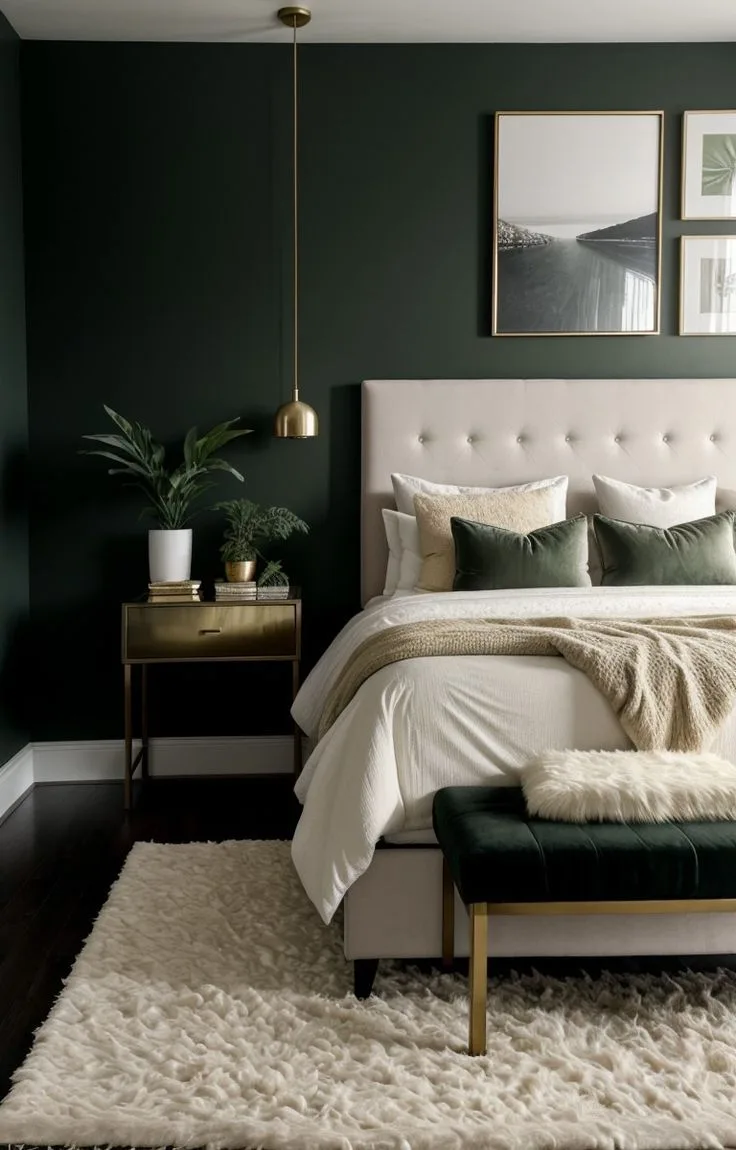 light moody bedroom decor
