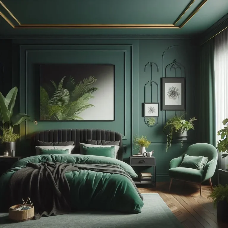 Moody Green Bedroom Ideas
