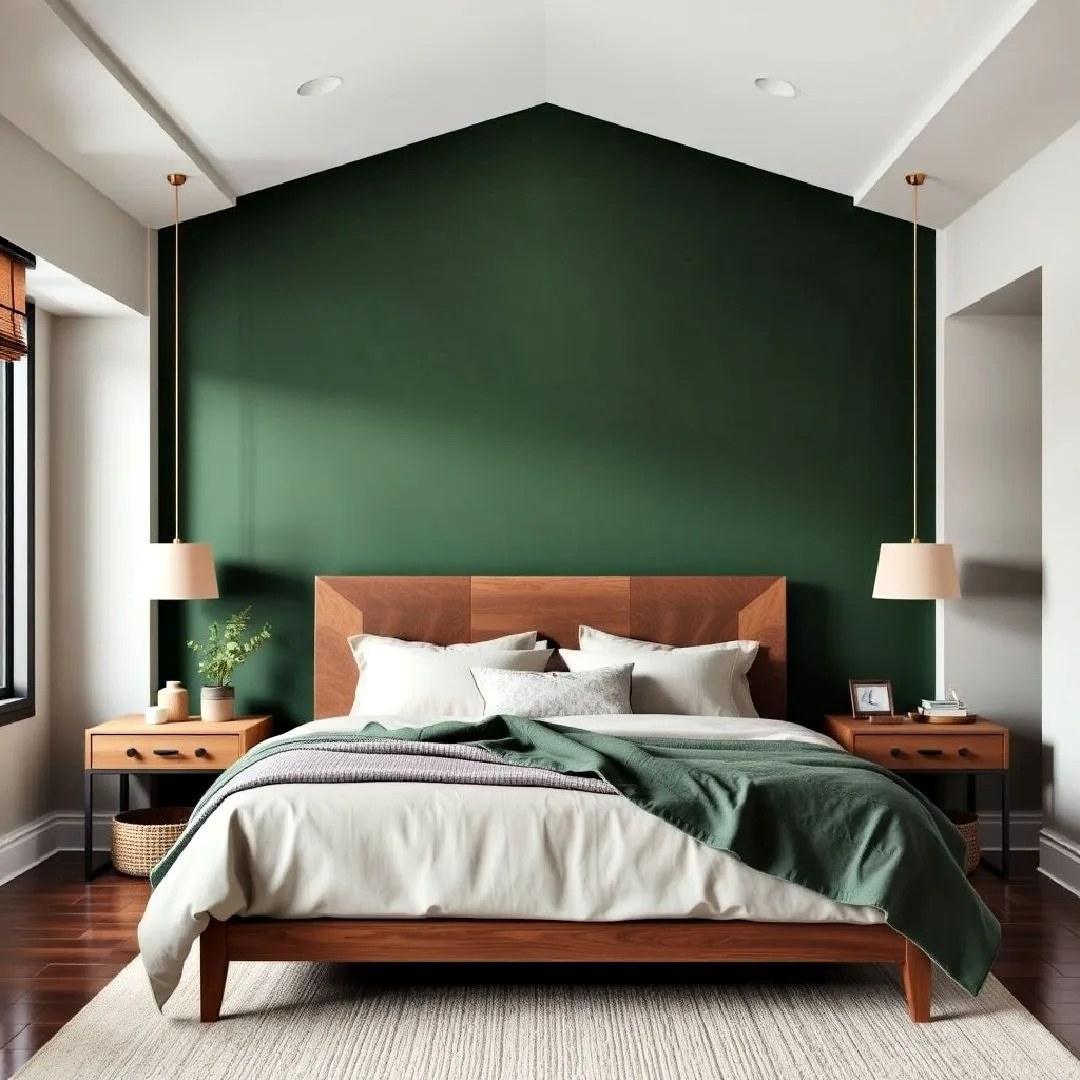 moody paint color accent wall