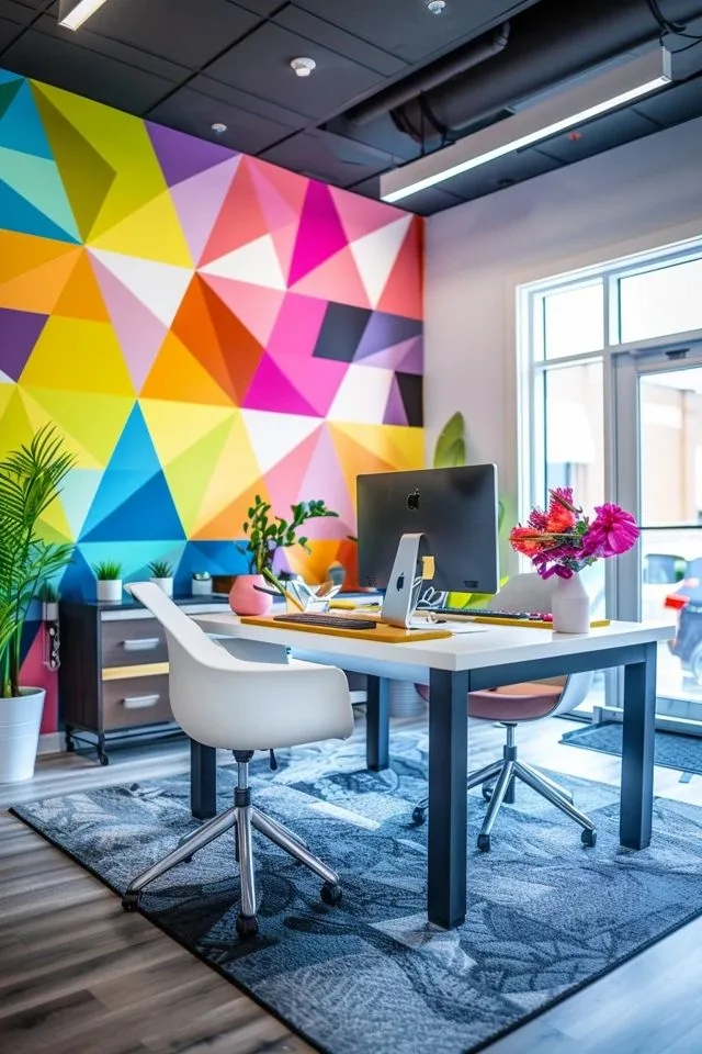 office wall painting design