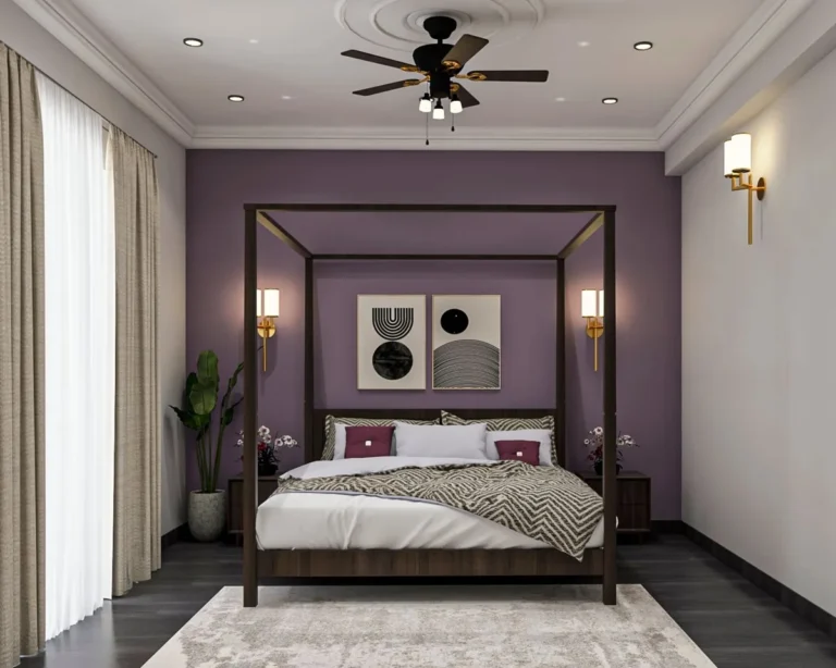 Purple Accent Wall Painting Tips