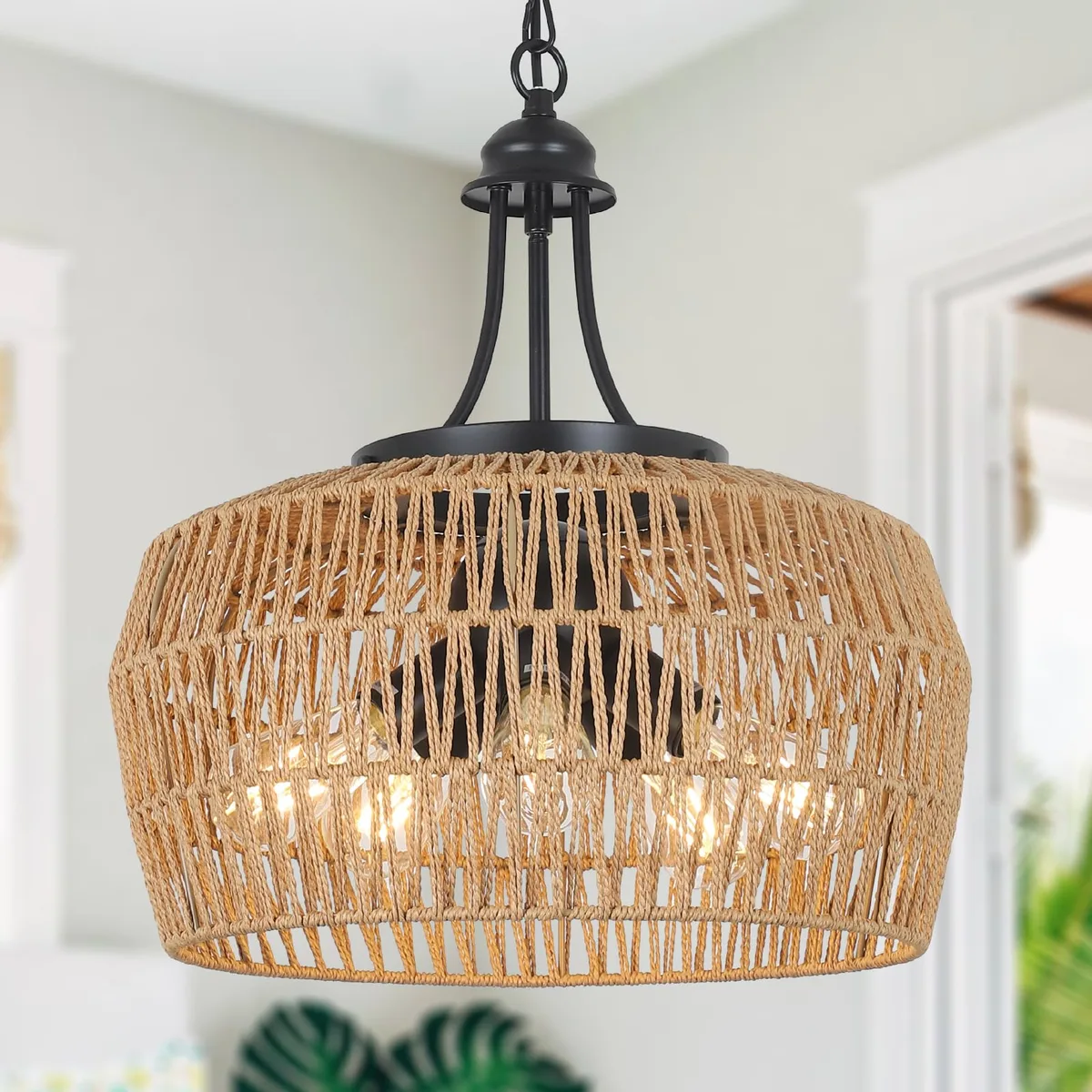 rattan pendant lighting