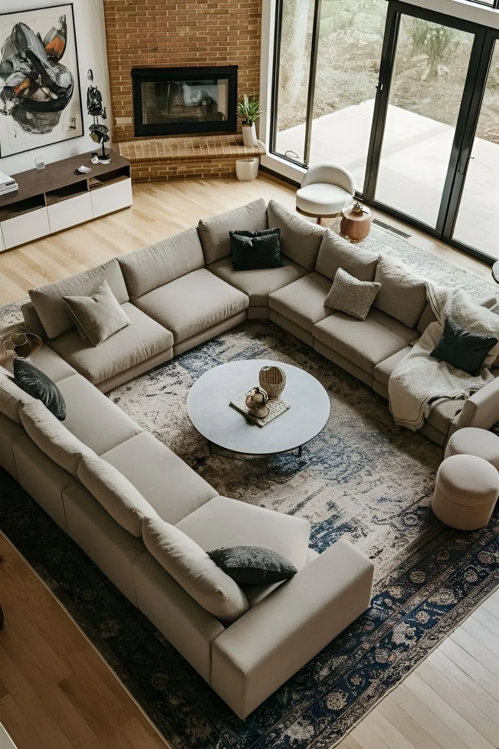 scale furniture large room