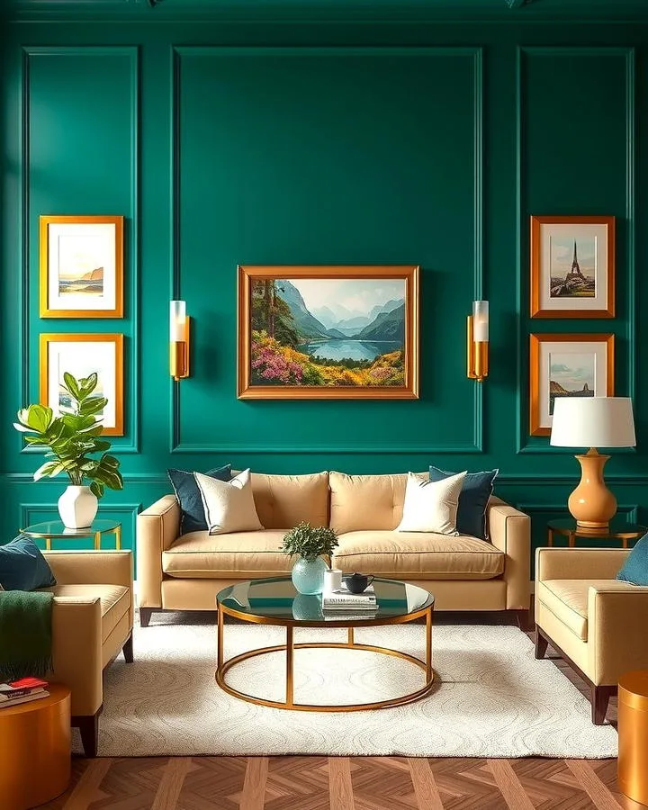 sitting room wall painting design