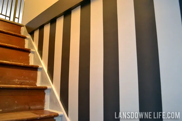 staircase wall painting design