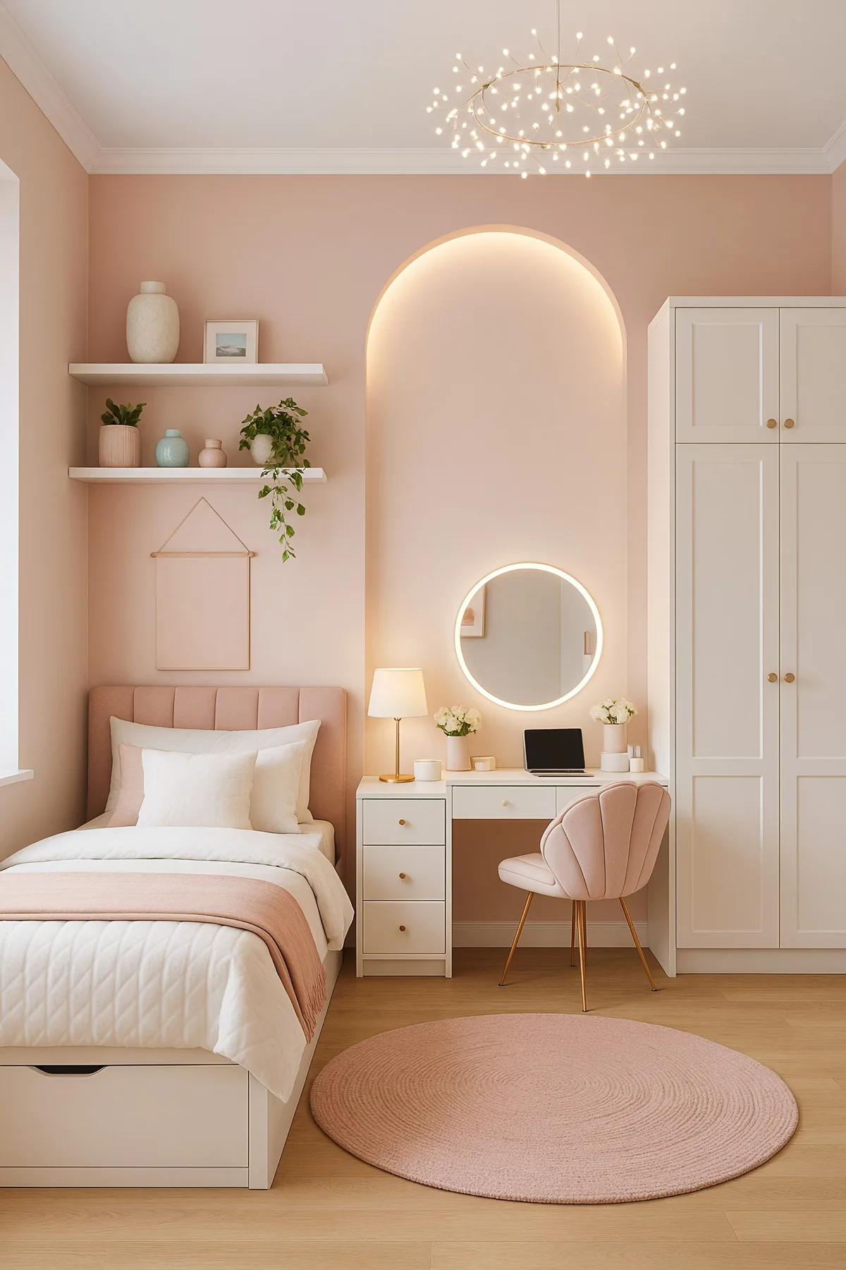 teen girl pink bedroom ideas