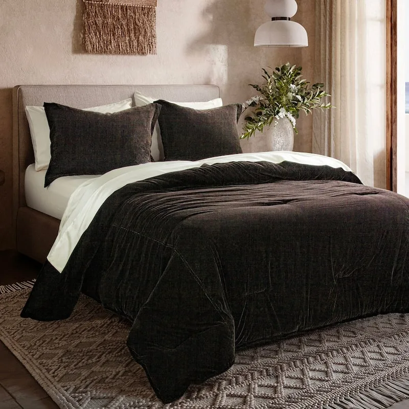 textured bedding velvet linen