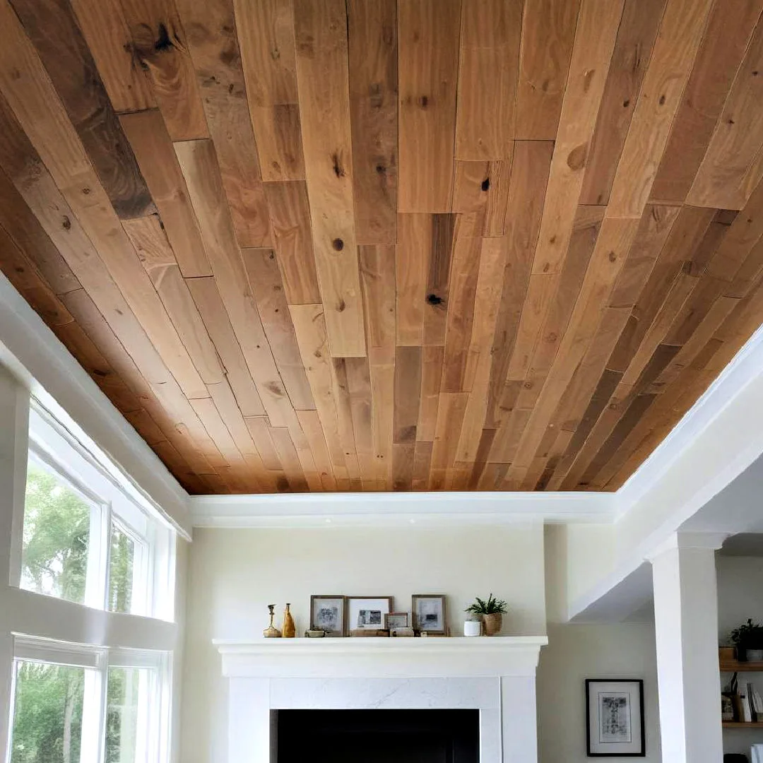 wood plank ceiling