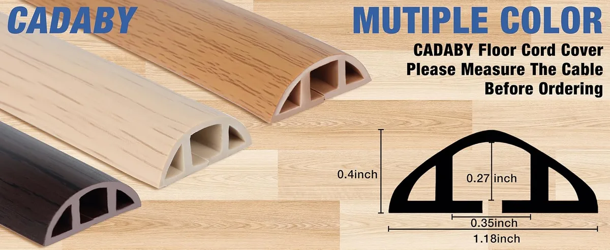 ADA-compliant floor lamp cord cover