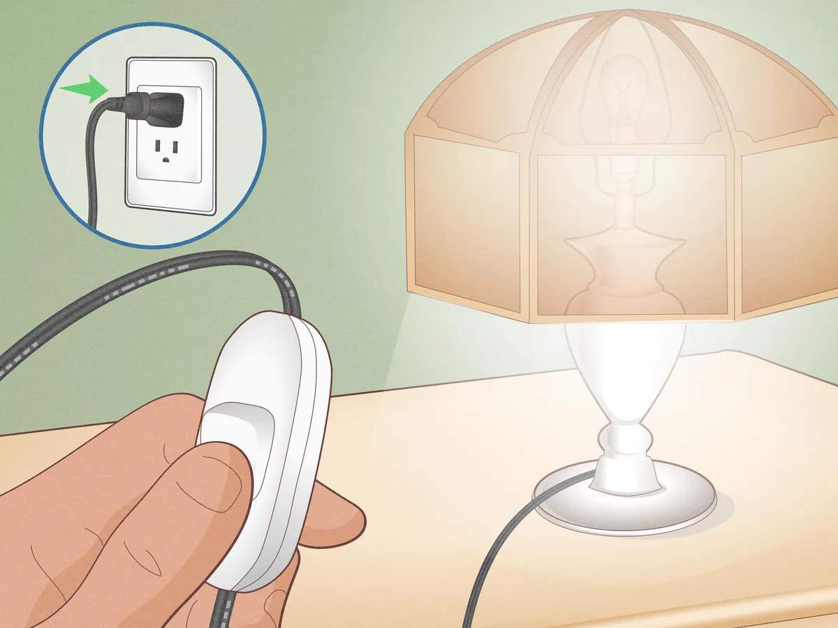 breaker trips when floor lamp is switched on