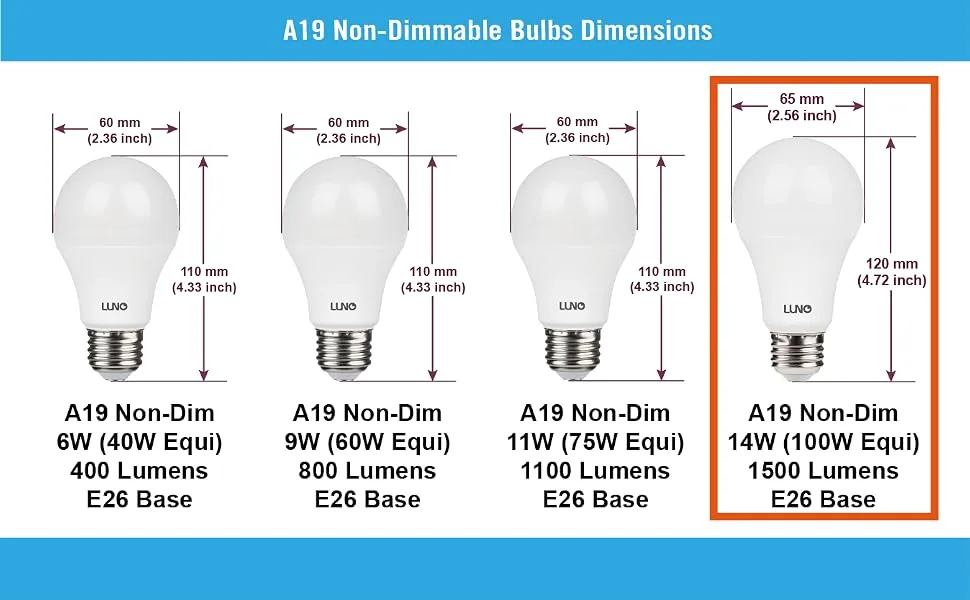 dimmable non-dimmable LED bulb