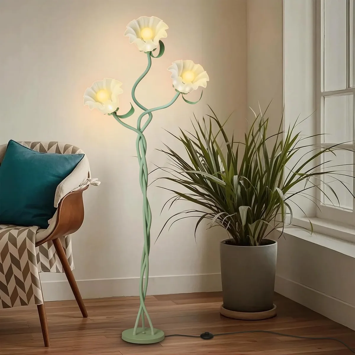 floor lamp brightness is uneven between heads