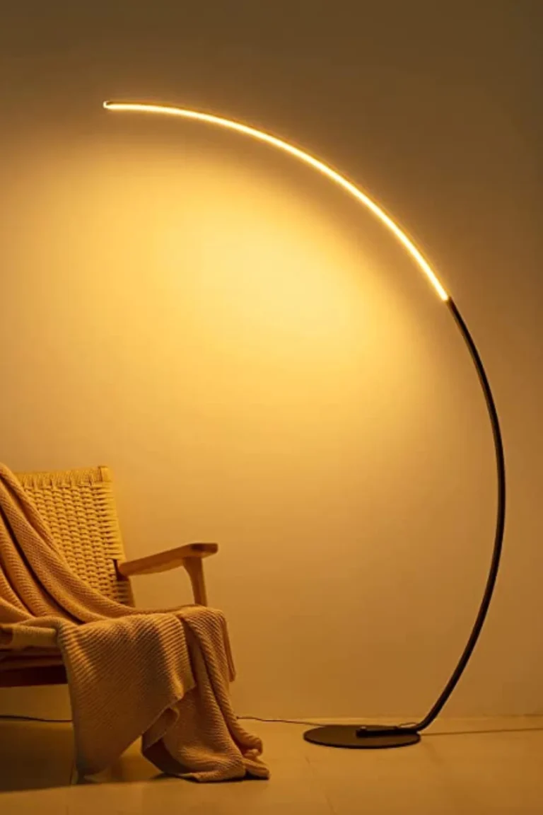 floor lamp gets brighter by itself