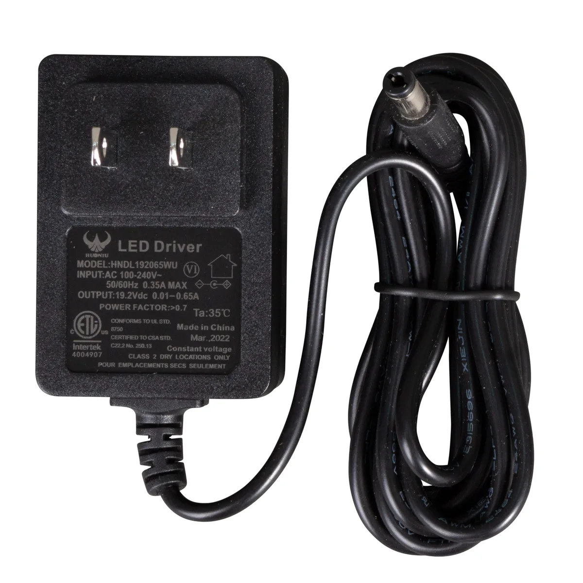 floor lamp power adapter has no indicator light