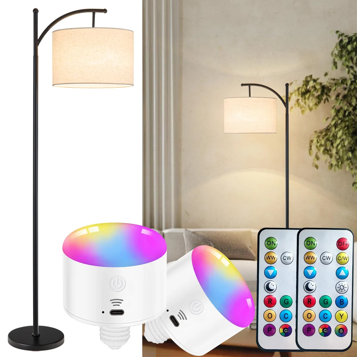 floor lamp remote battery drains quickly