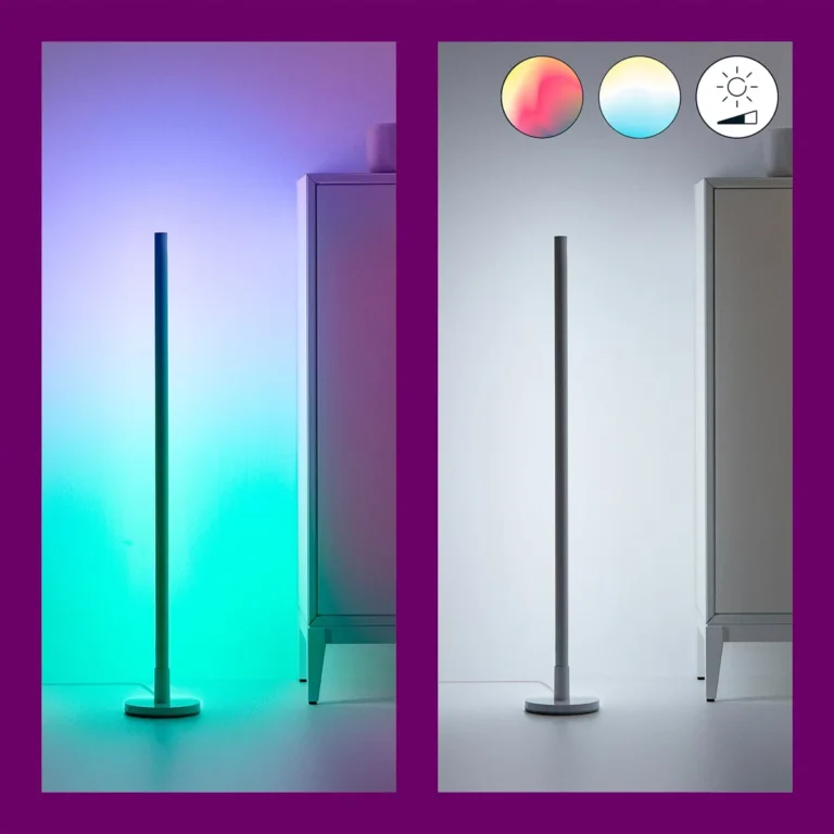 floor lamp RGB versus tunable white lighting