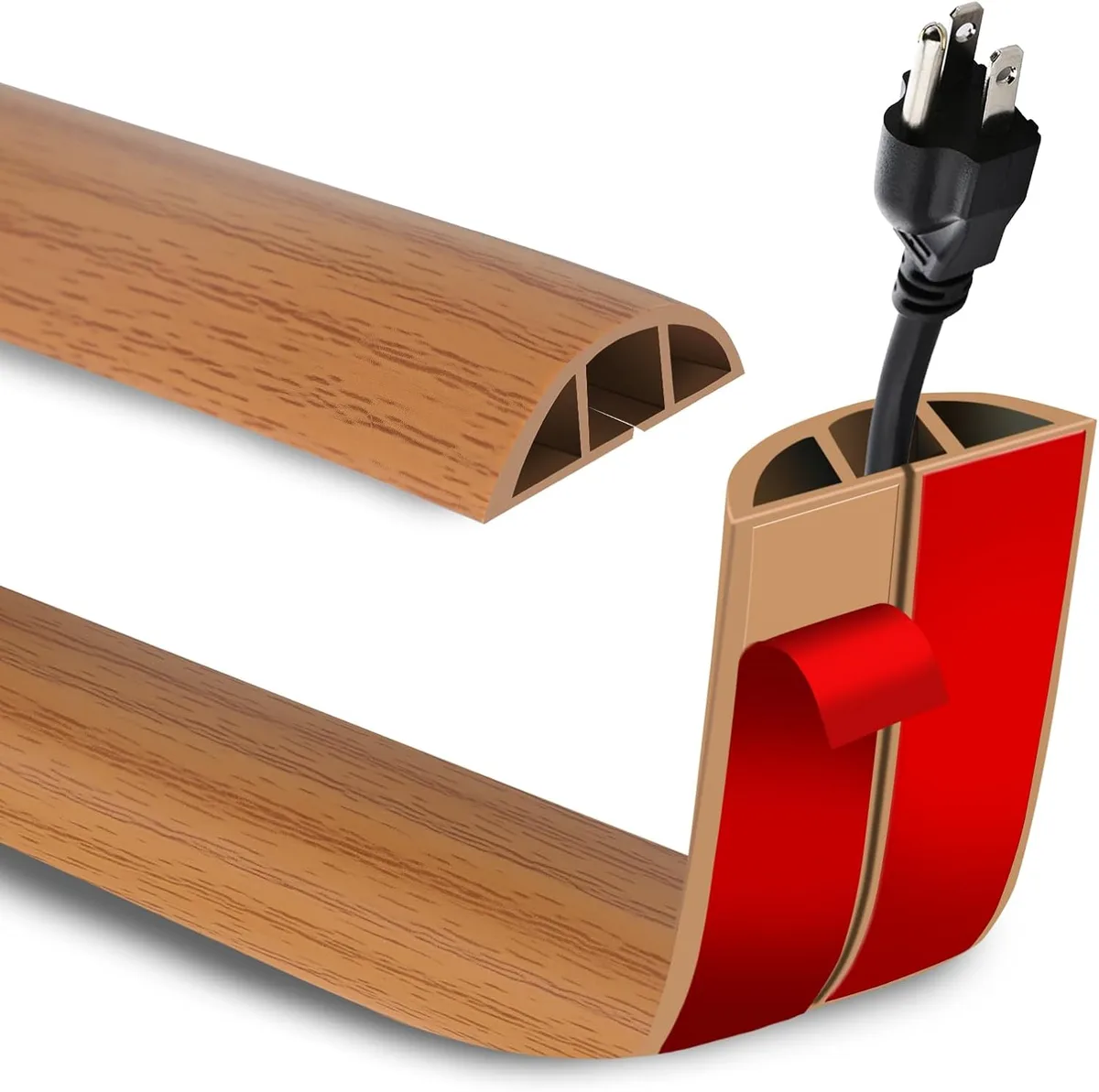 in-floor cord cover vs baseboard cord clip