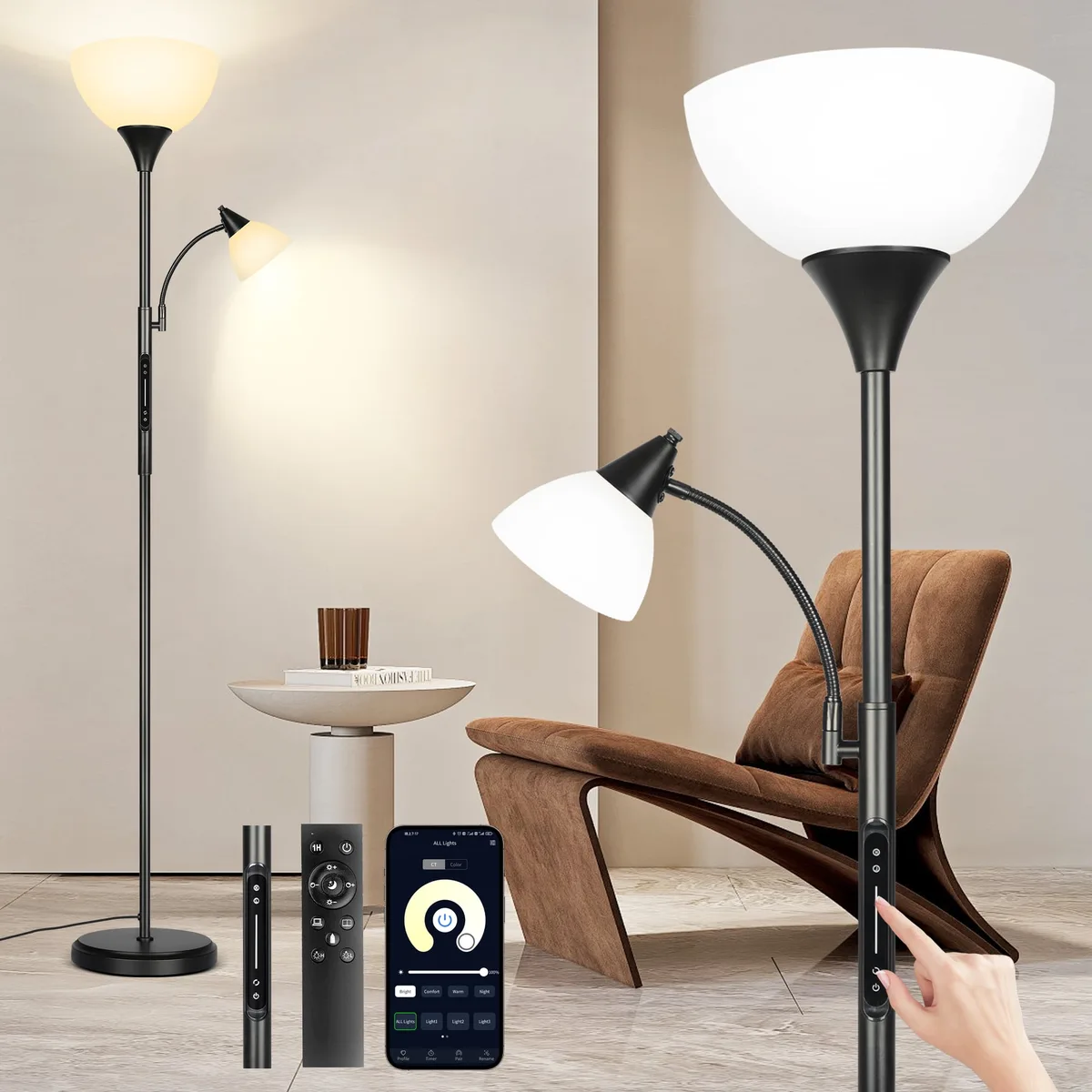 incompatible dimmer LED floor lamp