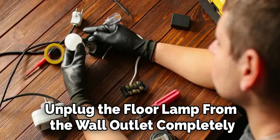 lamp unplugging safety step