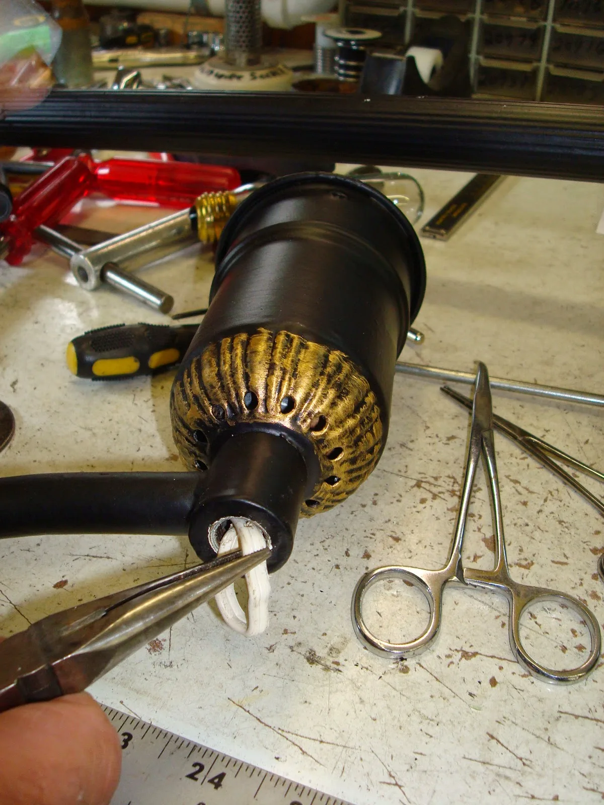 overheated electrical cord