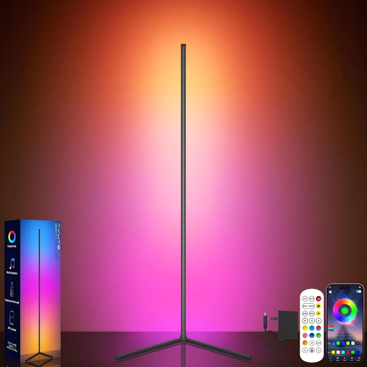 RGB LED floor lamp
