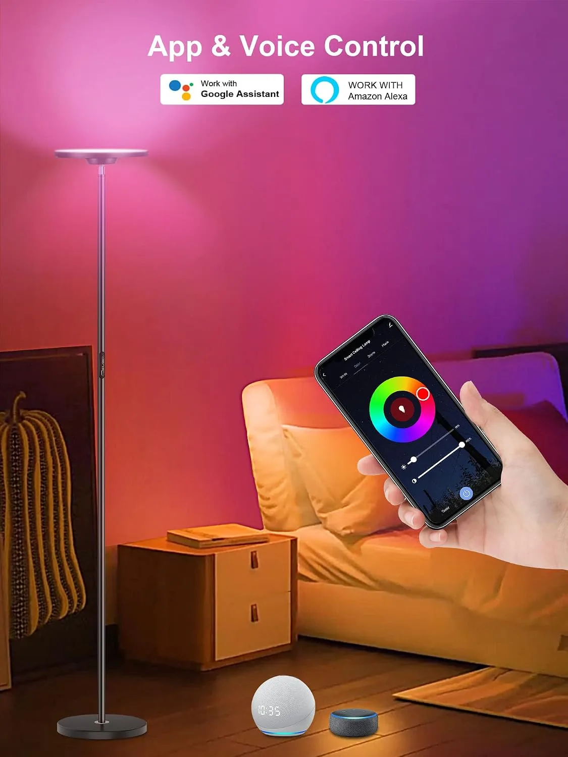 smart floor lamp base disassembly hazard