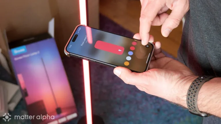 smart floor lamp Matter code is rejected