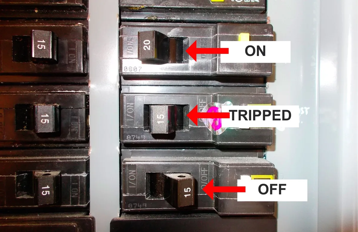 tripped circuit breaker
