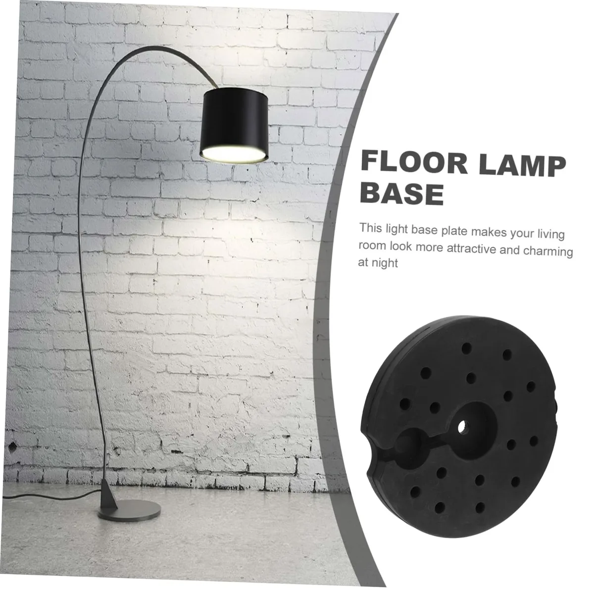 unweighted lamp base tip-over