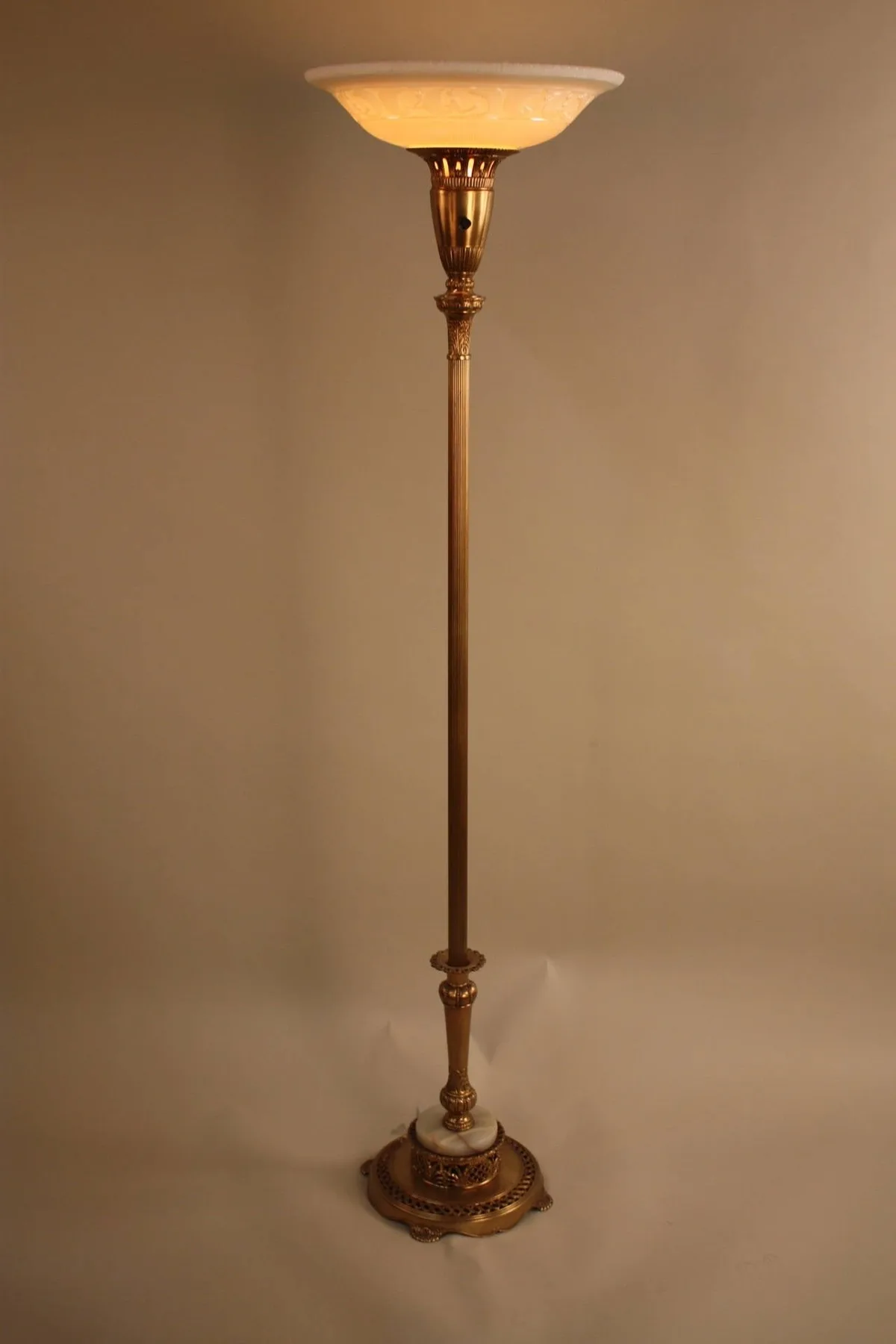 vintage floor lamp overheating